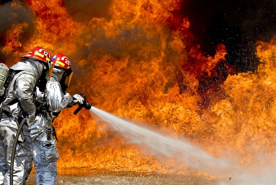 firefighter, rescue, mission, firemen, suit, department, savior HD wallpaper