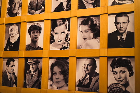 Images of cinema celebrities in National Cinema Museum