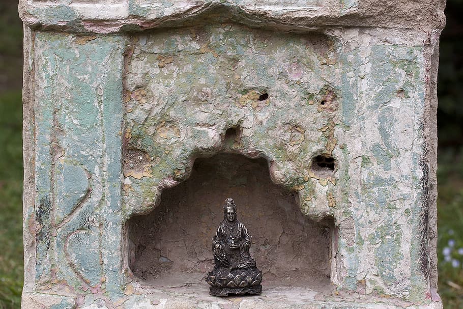 altar, buddha, religious, object, figure, temple, belief, art and craft HD wallpaper
