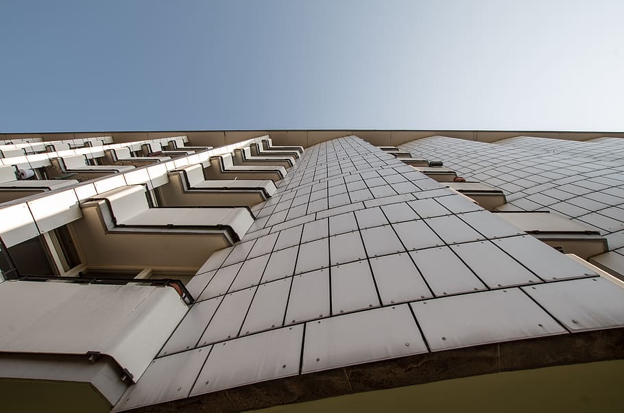 house facade, architecture, building, city, modern, hauswand HD wallpaper