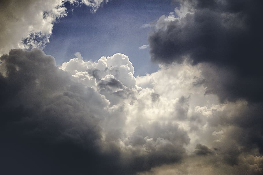 clouds, sky, weather, outdoors, nature, cumulus, grey, skyscape HD wallpaper