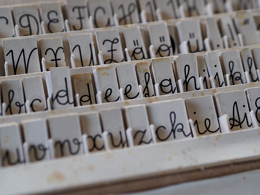 art, alphabet, communication, set, letters, vintage, background HD wallpaper
