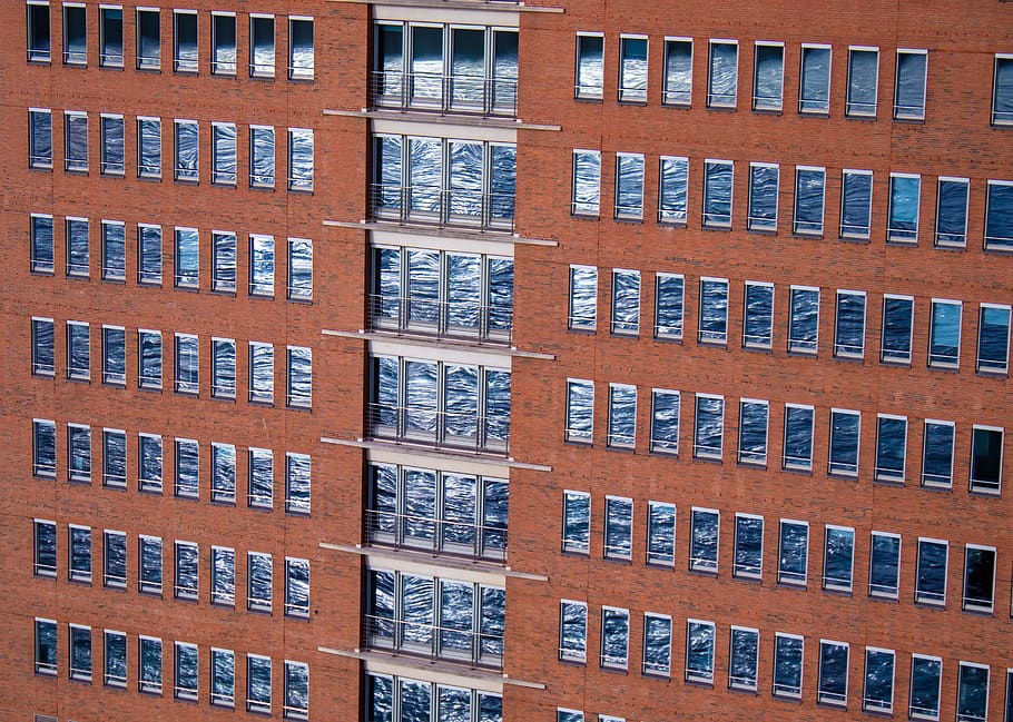 building, mirroring, reflection, window, city, modern, facade HD wallpaper