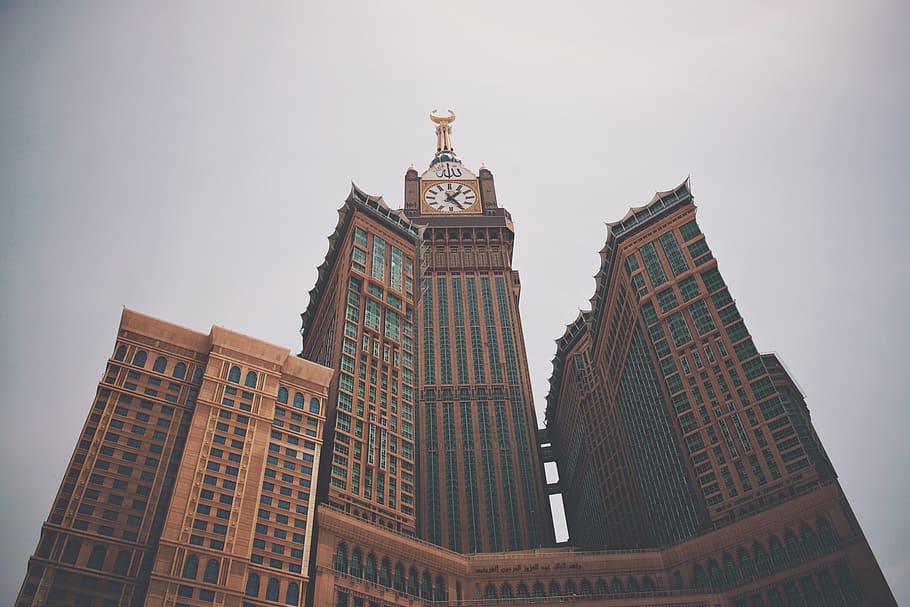 saudi arabia, مكة, makkah royal clock tower, pilgrimage, HD wallpaper