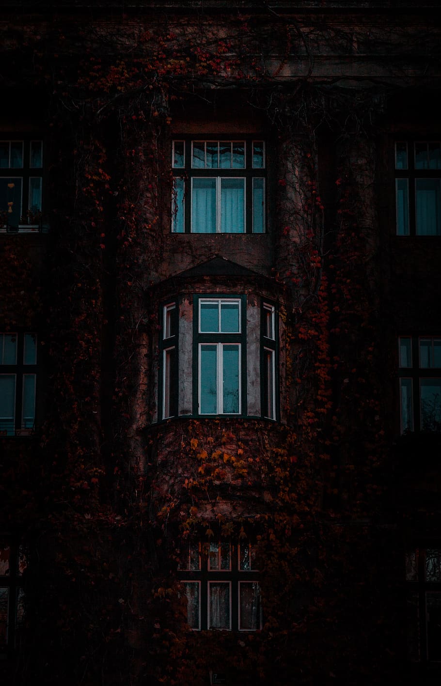 brown building at night, window, home decor, brick, hrvatska, HD wallpaper