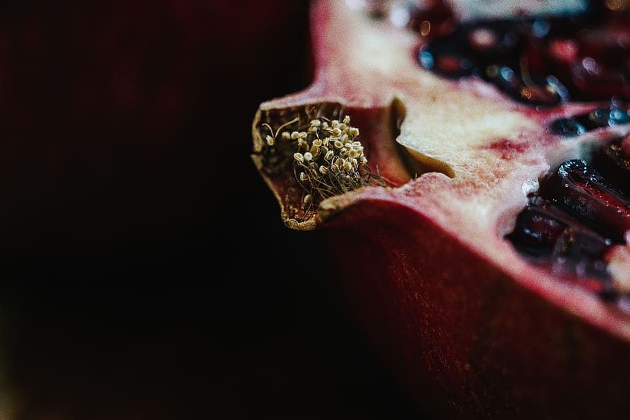 pink pomegranate, plant, fruit, food, produce, confectionery HD wallpaper