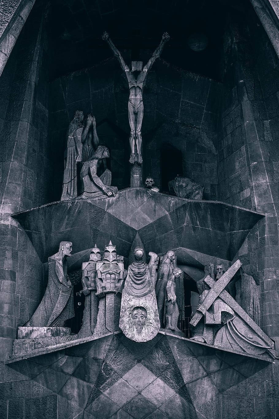 religious statue in building, human representation, sculpture HD wallpaper