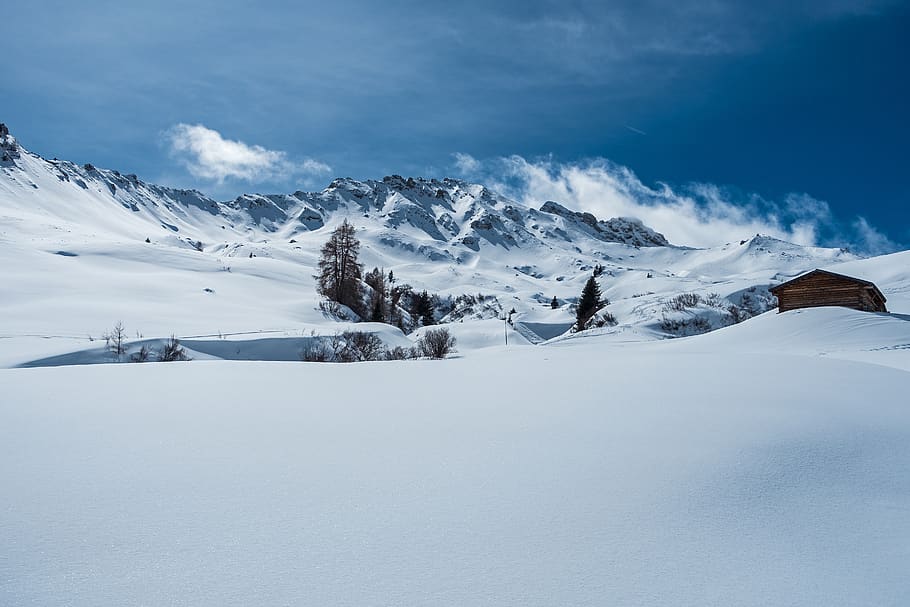 wintry, winter, mountain winter, snow, winter magic, snow landscape HD wallpaper