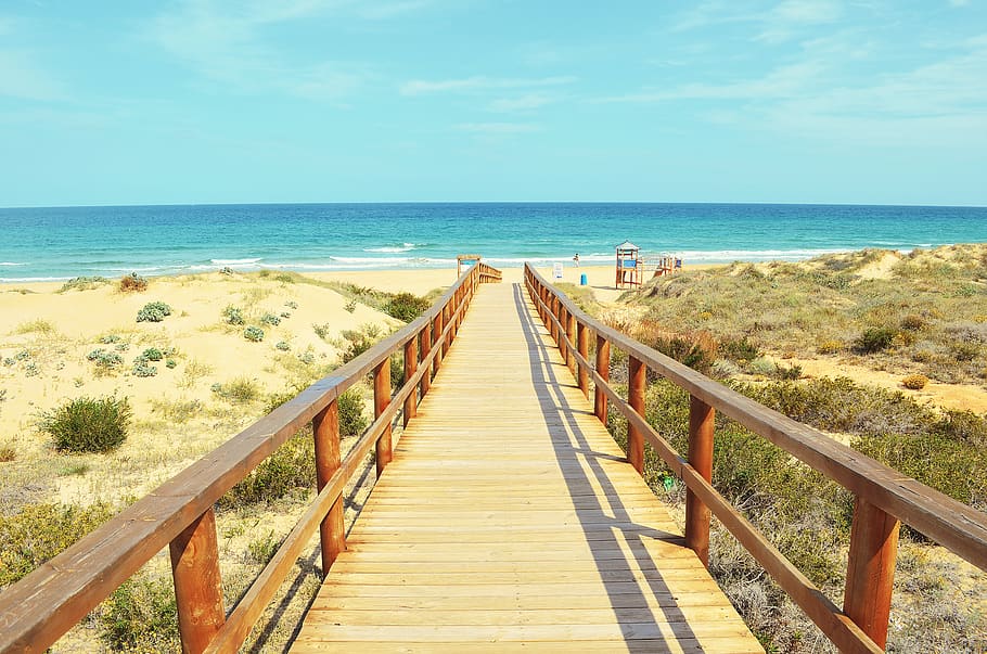 spain, sky, horizon, horizon over water, land, beauty in nature HD wallpaper