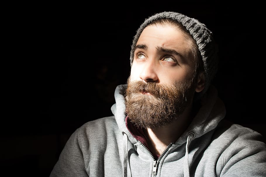 people, man, bonnet, beard, beauty, light, jacket, facial hair HD wallpaper