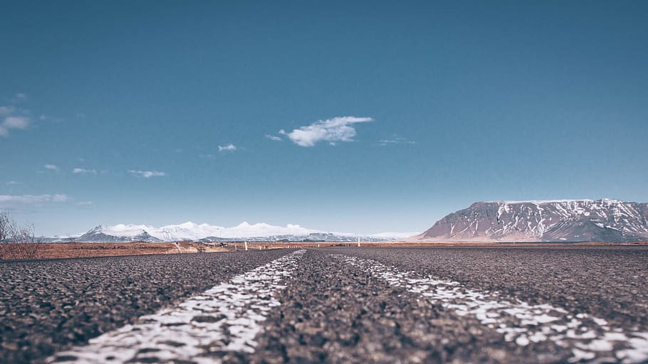 gray asphalt road, gravel, dirt road, tarmac, ground, nature HD wallpaper