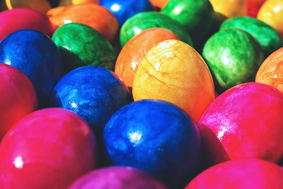 Vibrant Easter Eggs, various, food, food and drink, multi colored HD wallpaper