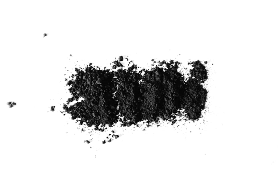 black powder on white surface, no people, indoors, studio shot HD wallpaper