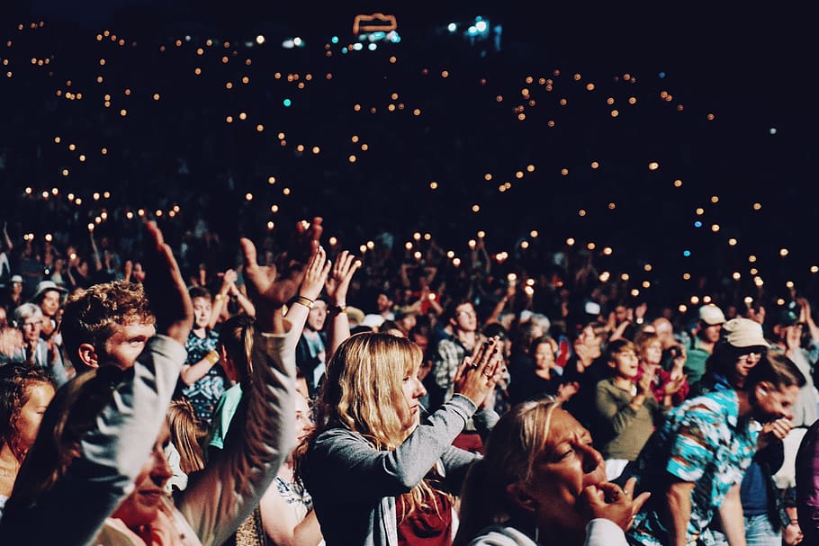 people, crowd, hands, clapping, party, concert, celebration HD wallpaper