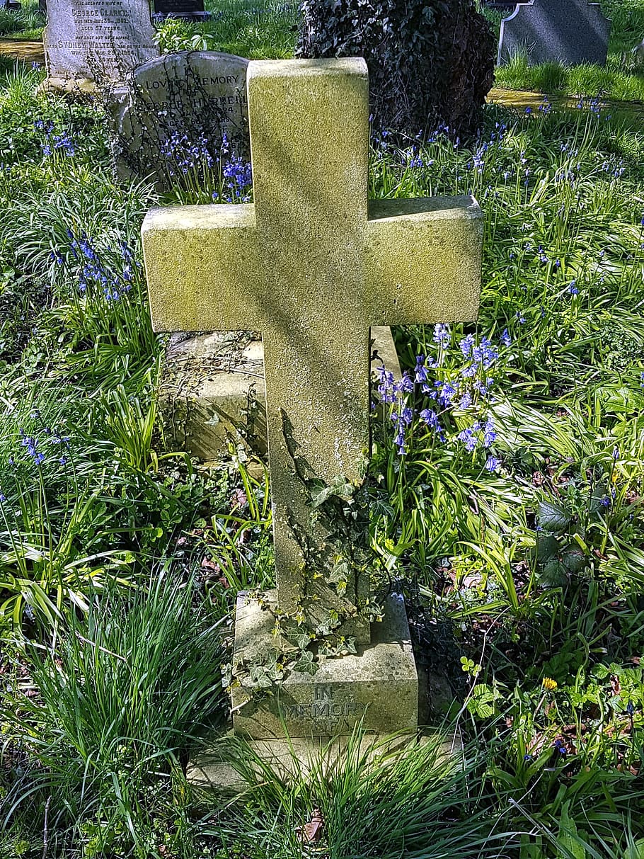 #church #graveyard #cemetry #staue #old #cross #religious #faith, HD wallpaper