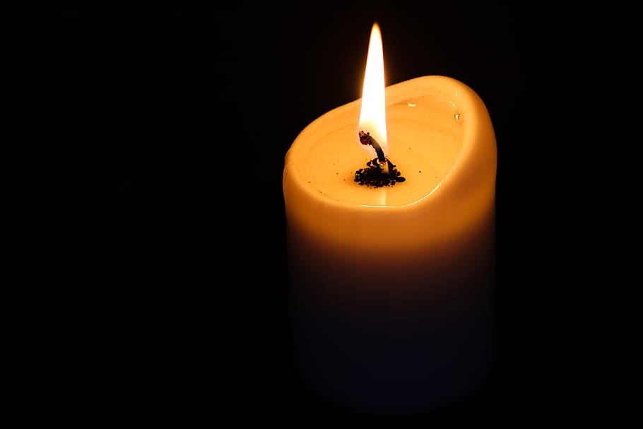 candle, candlelight, wick, burn, shining, seem, flame, mood HD wallpaper