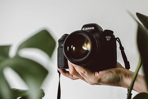 black Canon EOS camera, electronics, person, human, photographer HD wallpaper