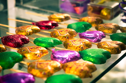 corazones, caramelos, chocholate, dulces, brillo, artesanal HD wallpaper