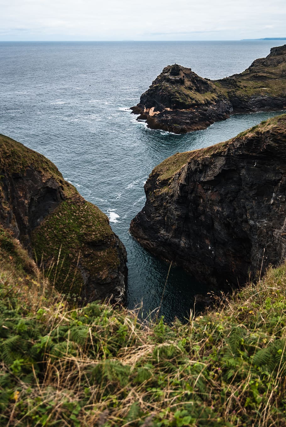 Scenic View of Ocean, cliff, environment, horizon, nature, oceanshore HD wallpaper