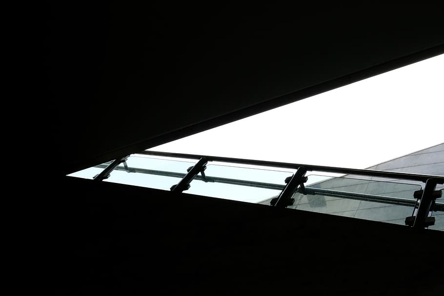architecture, building, window, skylight, metrostation blijdorp HD wallpaper