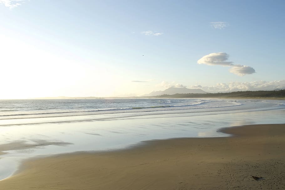 ocean, beach, sand, summer, coast, nature, coastline, scene HD wallpaper