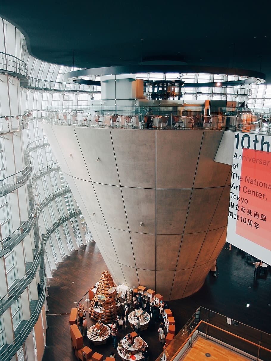 japan, minato-ku, the national art center, architectre, architectures, HD wallpaper