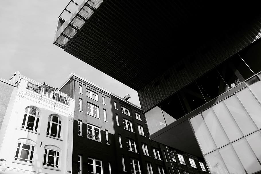 amsterdam, netherlands, architectural lines, points and triangles HD wallpaper