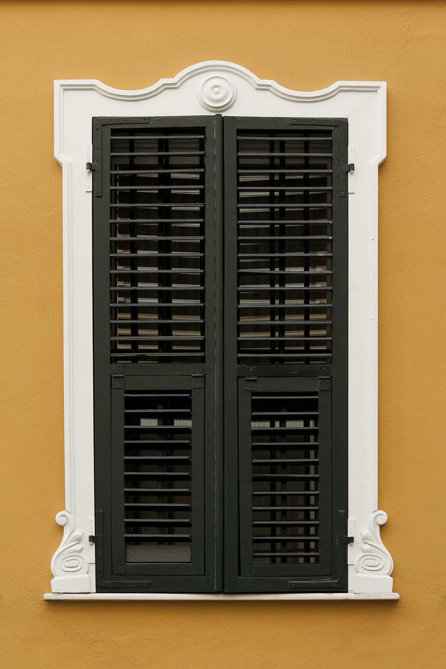 blinds, window, yellow, no people, architecture, security, closed HD wallpaper