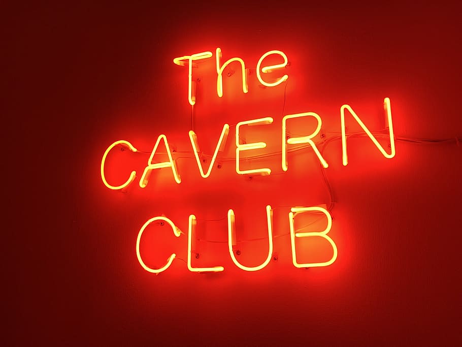 red The Cavern Club LED signage, light, neon, lighting, hood