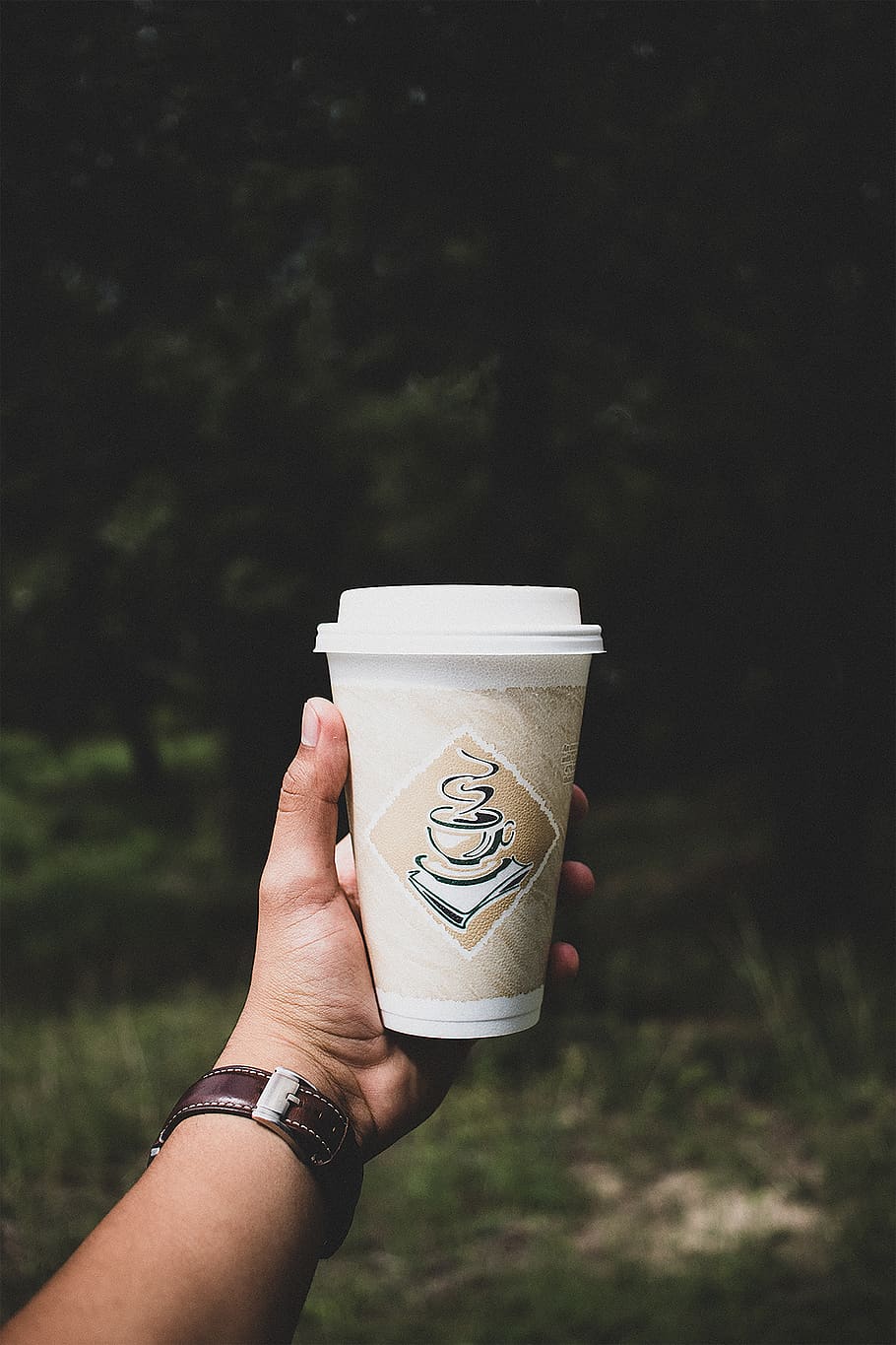 Person Holding White Disposable Cup, beverage, blur, close-up HD wallpaper