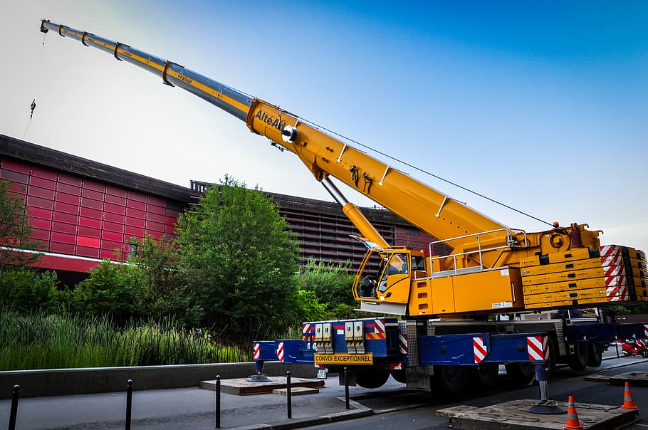 france, paris, machinery, construction site, construction industry HD wallpaper