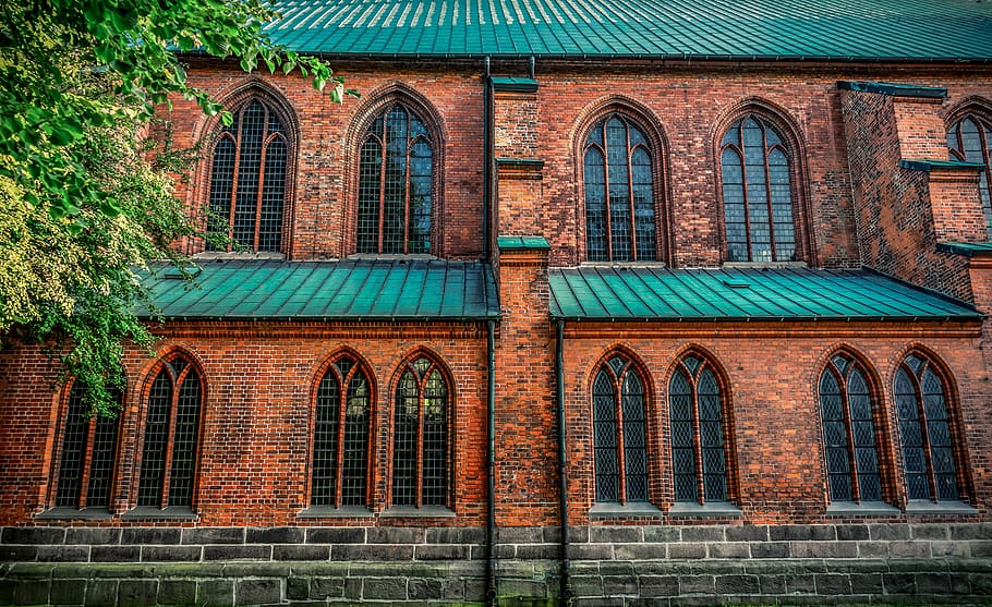 facade, brick, wall stone, architecture, building, house, structure HD wallpaper