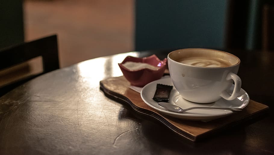 coffee, food and drink, coffee cup, mug, coffee - drink, table HD wallpaper