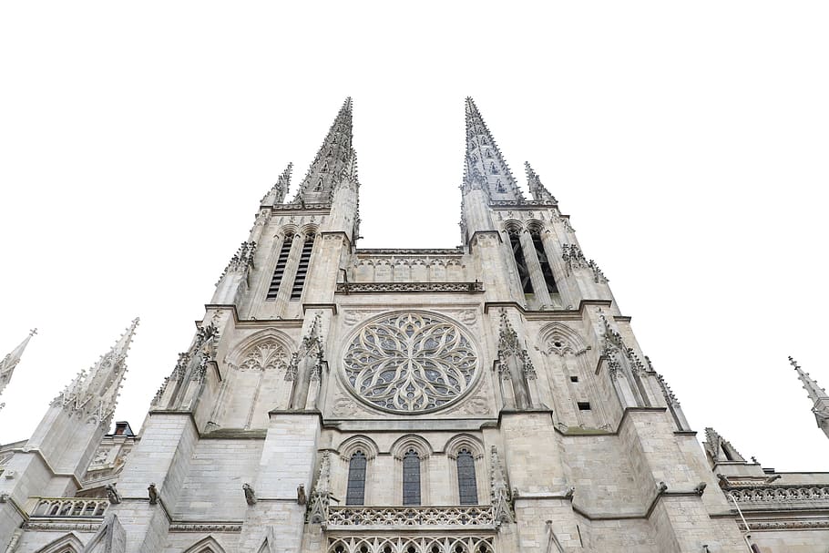 cathedral, white, sky, landscape, built structure, architecture HD wallpaper