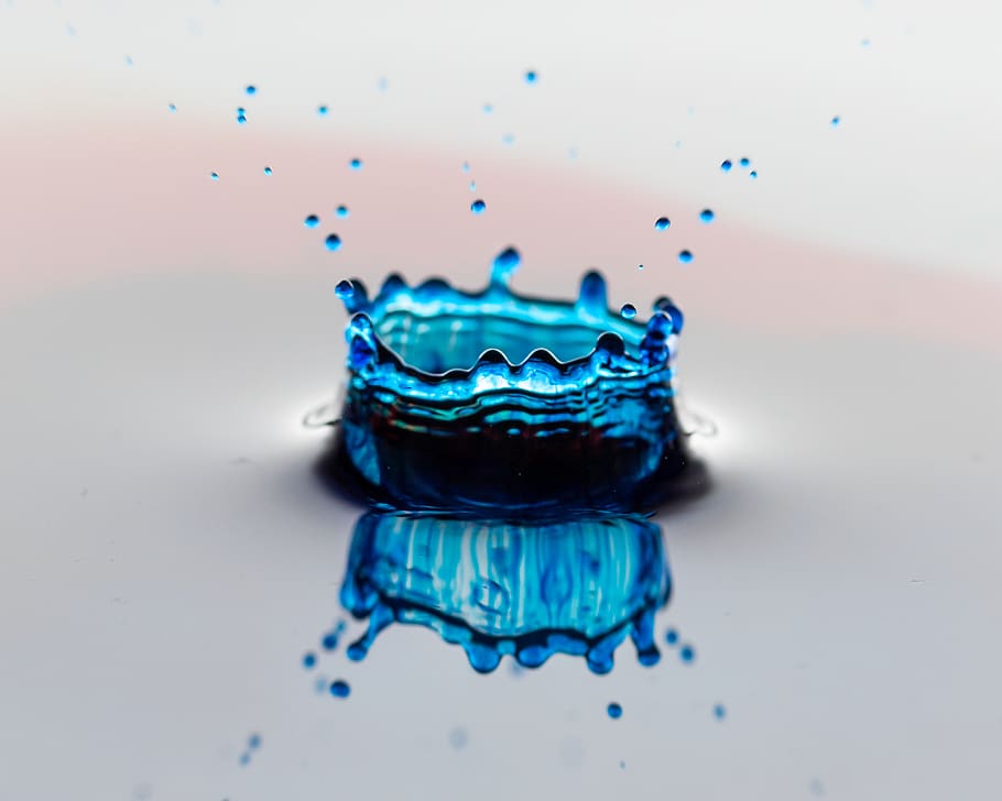 splash, blue, liquid, splashing, droplet, studio shot, water HD wallpaper