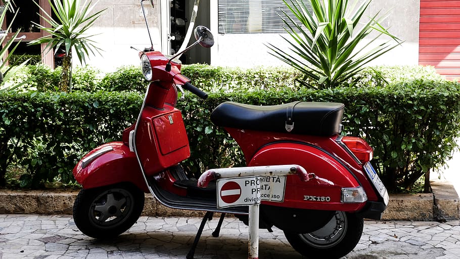 italy, red, plant, day, nature, mode of transportation, no people HD wallpaper