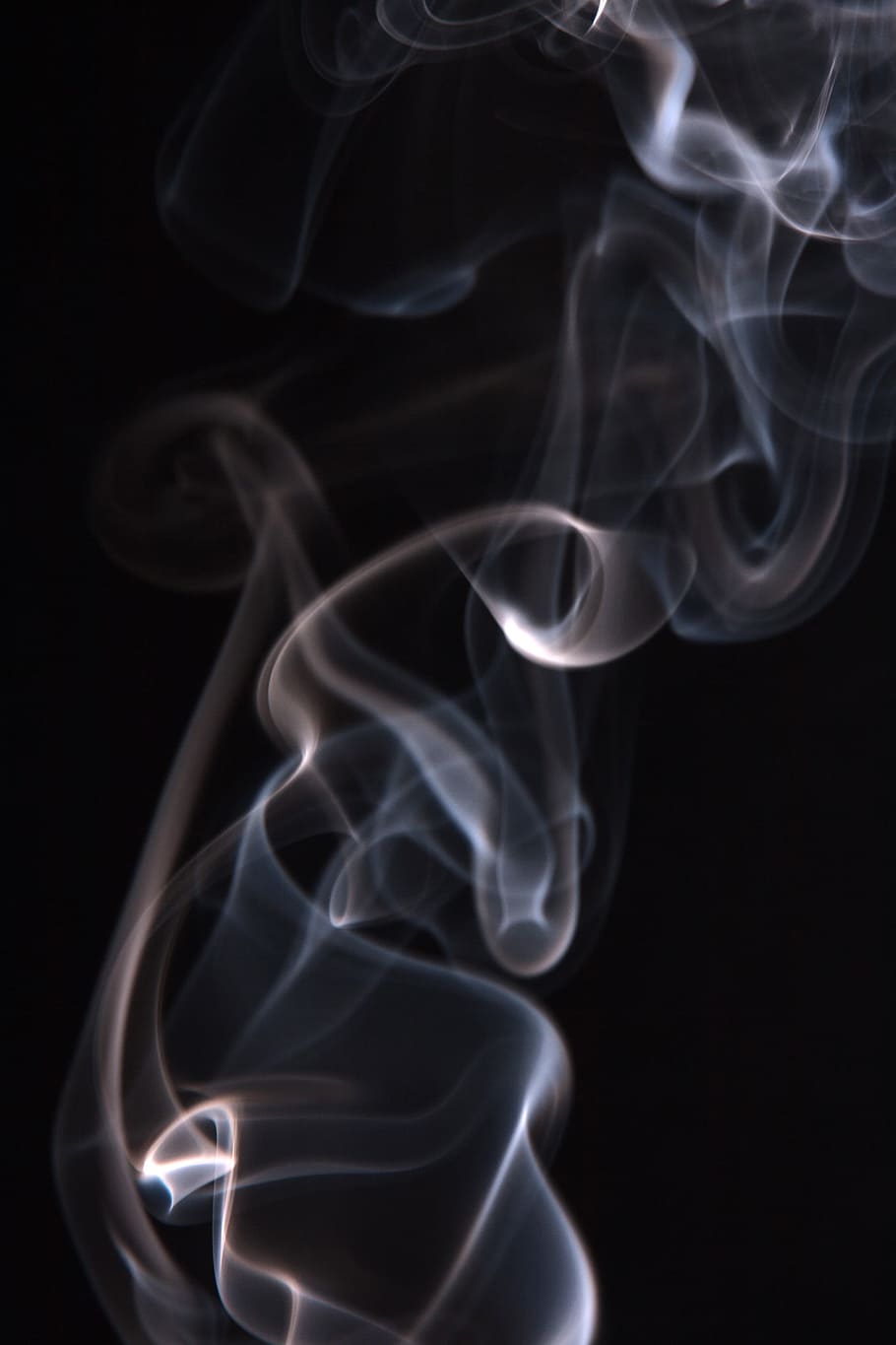 smoke, background, black, white, graphic, hot, isolated, curve HD wallpaper