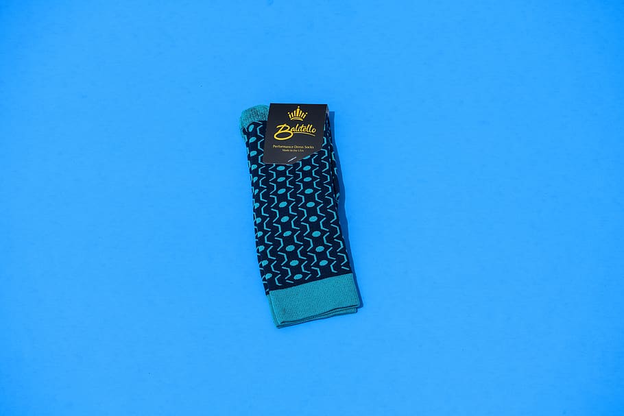sock, blue, pattern, balitello, product, blue background, copy space HD wallpaper