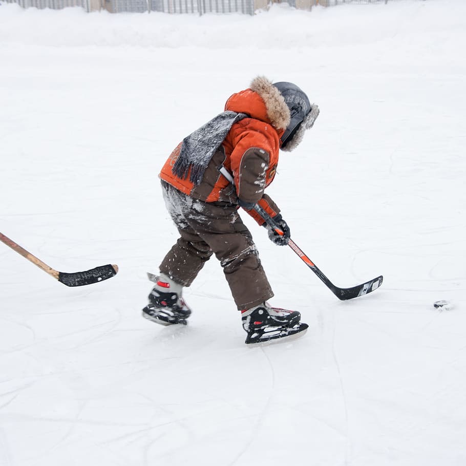 hockey, kid, ice, child, youth, game, boy, rink, player, team, HD wallpaper