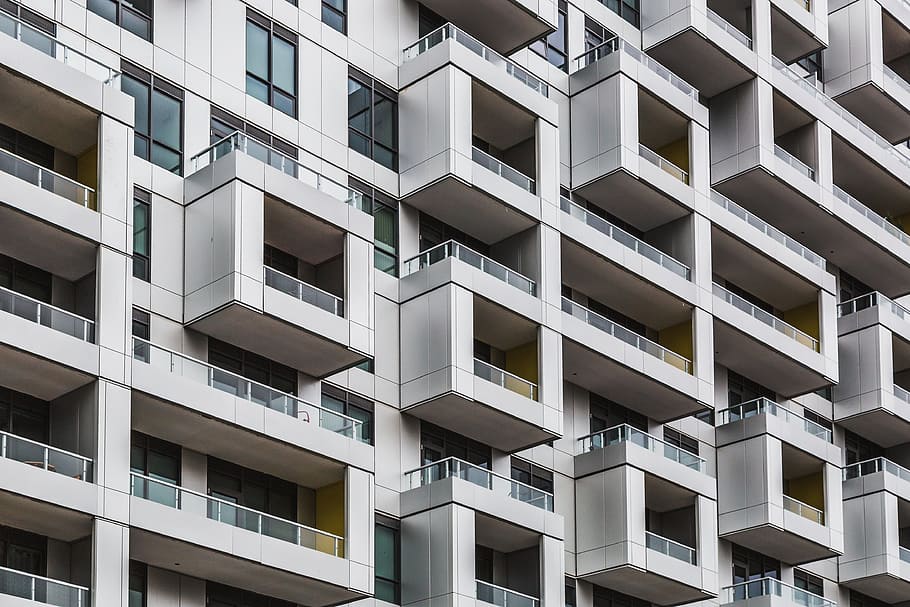 Abstract Condominium Architecture Photo, City, Building, Creative HD wallpaper