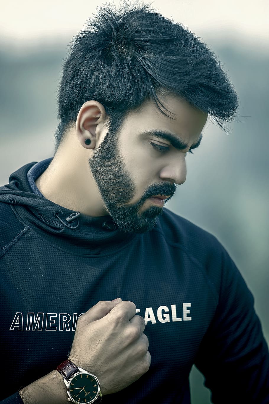 man, portrait, human, face, male, person, people, adult, expression HD wallpaper