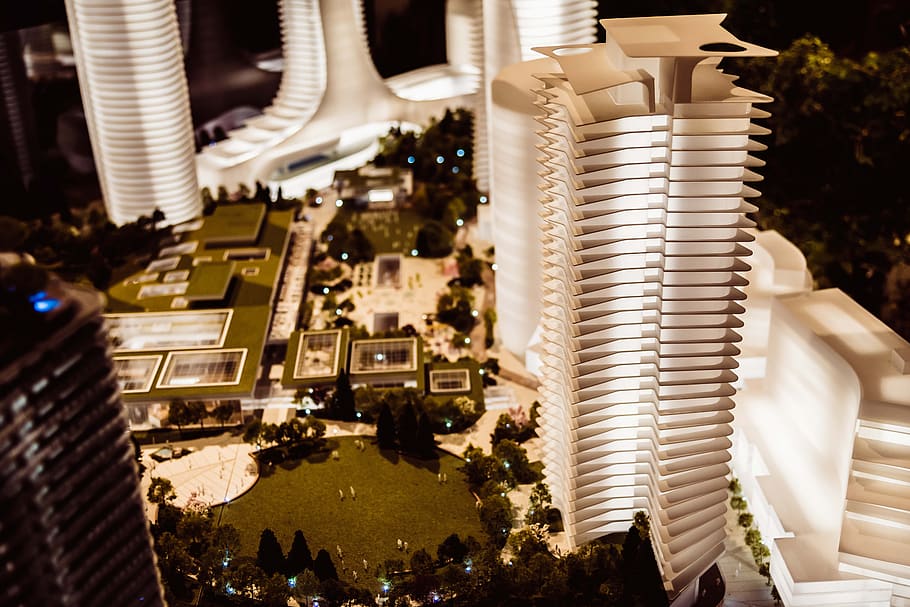 building, model, architecture, modern, urban, street, small HD wallpaper