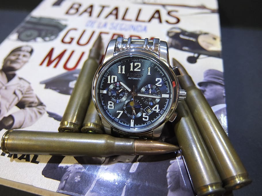 watch, wristwatch, blue, pilot, book, elegant, vintage, old, HD wallpaper