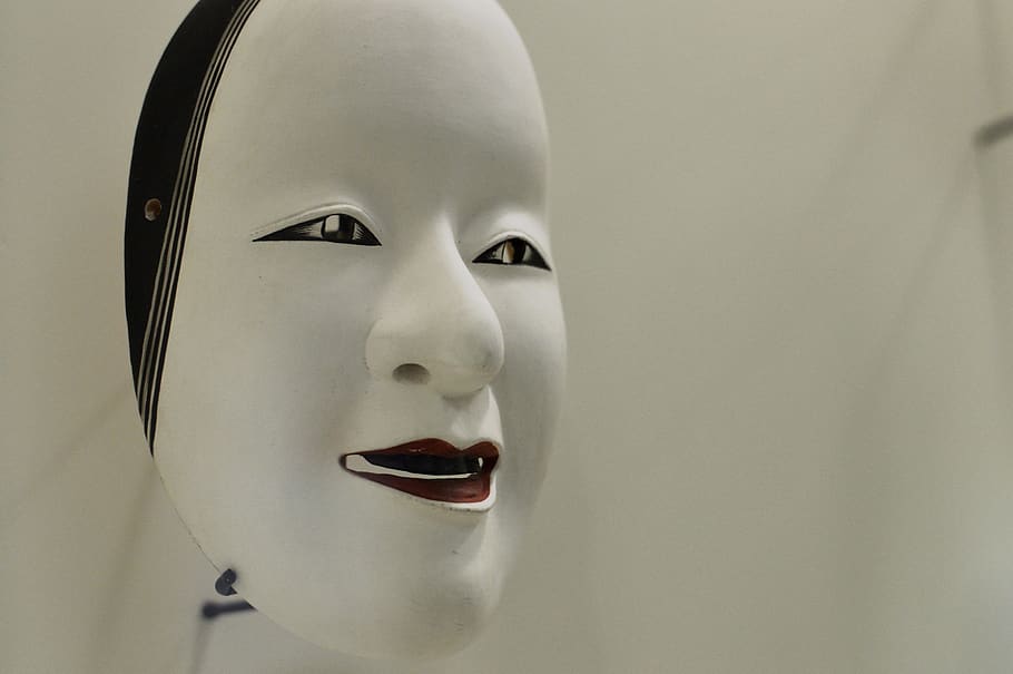 asia, face, art, mask, chief, japan, eastern, traditional, culture