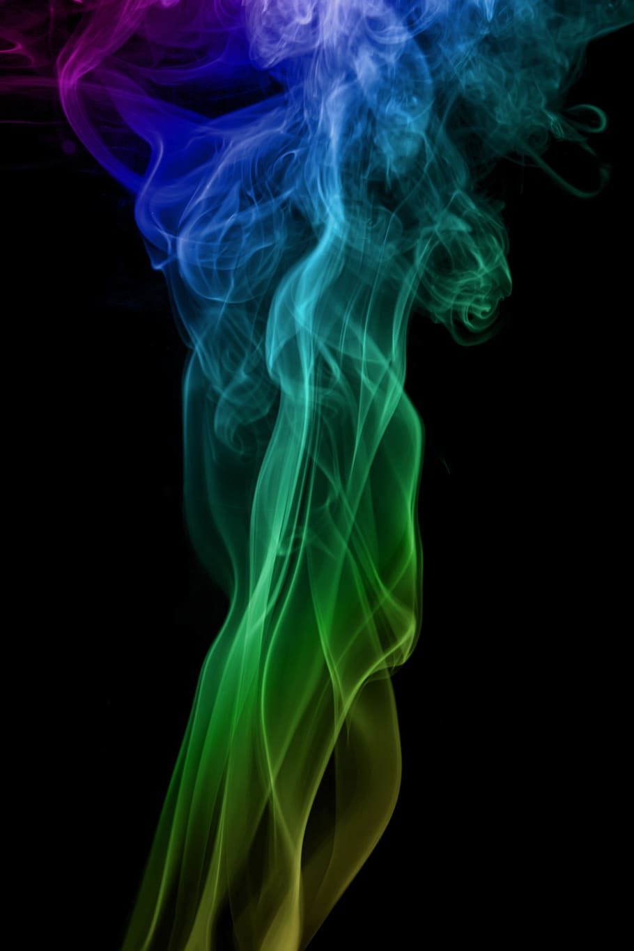 smell, smoke, smoke - physical structure, studio shot, black background HD wallpaper