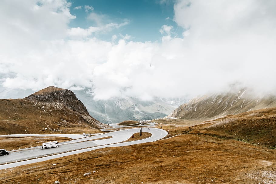 Grossglockner High Alpine Road in Austria, alpine roads, autumn, HD wallpaper