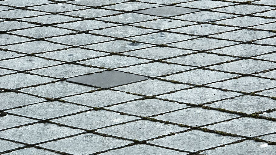 gray concrete pavement, pattern, backgrounds, full frame, textured HD wallpaper