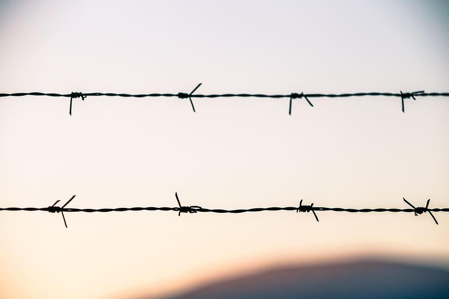 pattern, warning, fence, dom, background, details, nature, security HD wallpaper