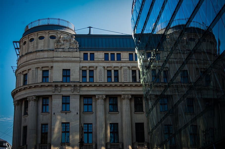 budapest, reflected, building, architecture, built structure HD wallpaper