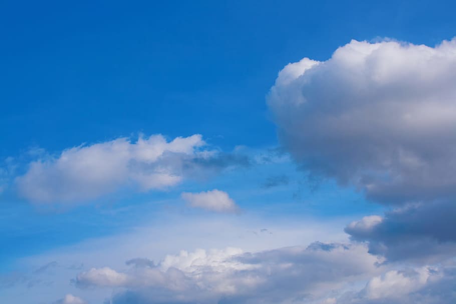 blue, sky, clouds, bright, air, background, cloud - sky, beauty in nature HD wallpaper